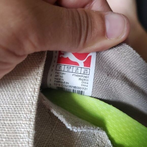 Puma Tan Canvas style slip ons - Picture 8 of 9